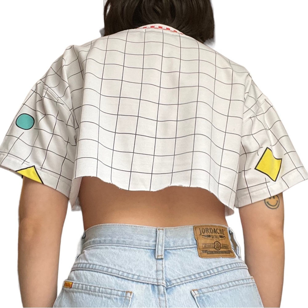 SOLD - Vtg cropped geometric top - Picture 6 of 12